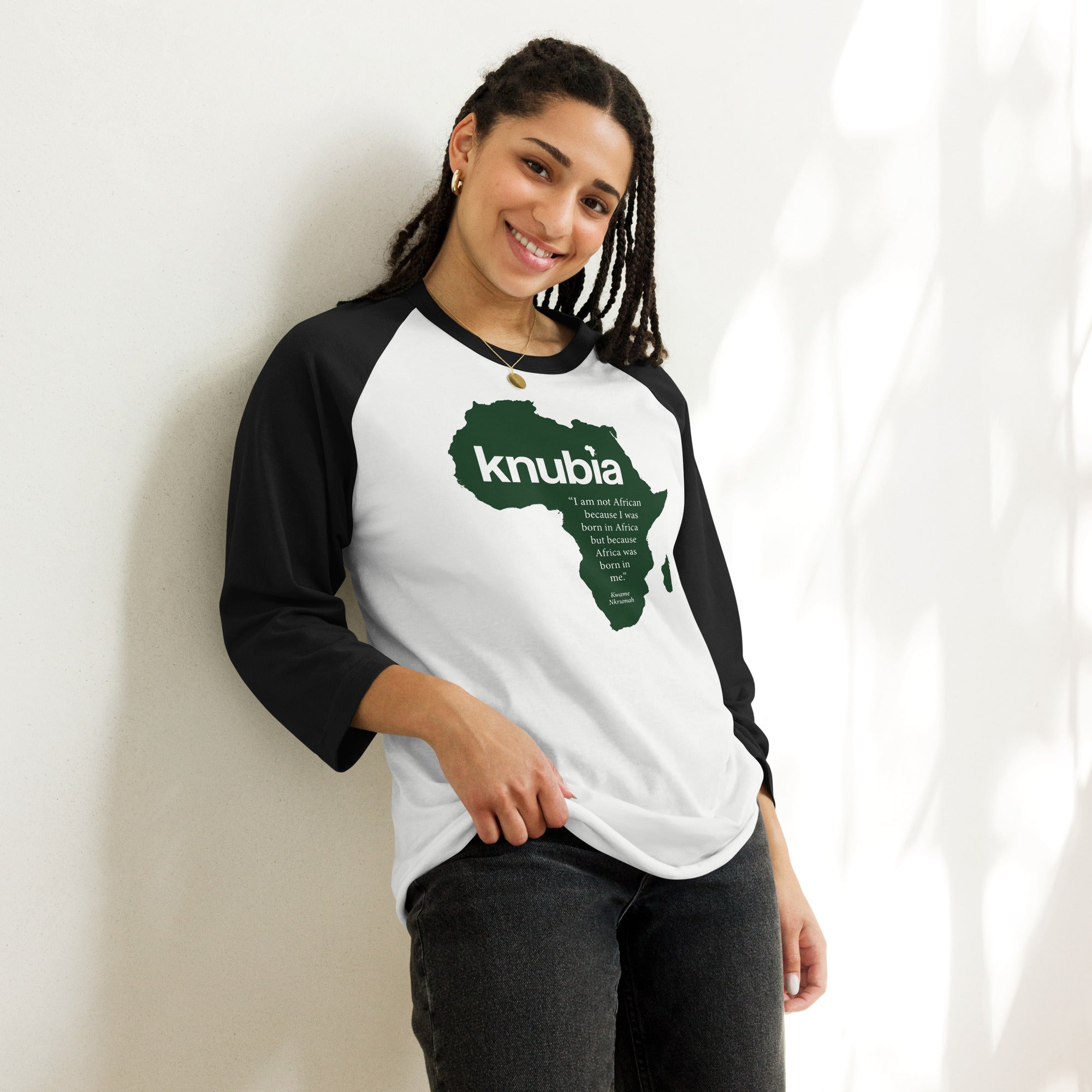 African - Unisex 3/4 Sleeve Raglan Shirt – Knarrative