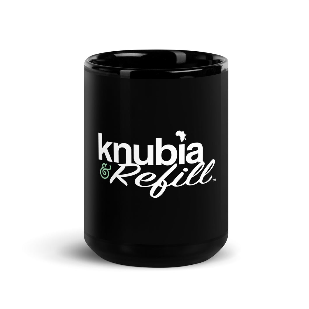 Knubia & Refill - Black Glossy Mug